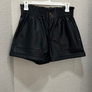 Women’s leather shorts